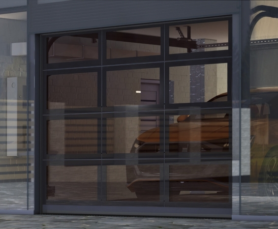 Панорамные ворота Алютех AluPro в Ахтырске