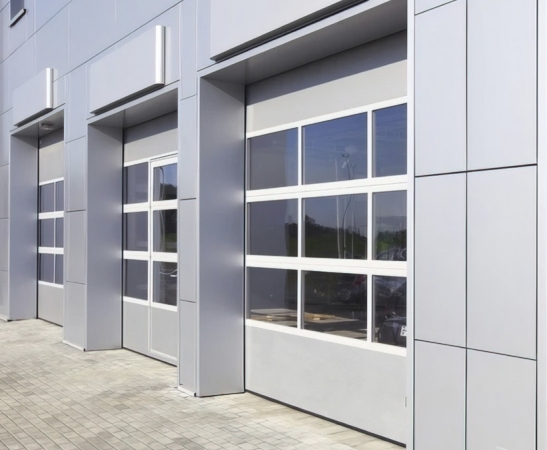 Панорамные ворота Алютех Alutrend в Ахтырске