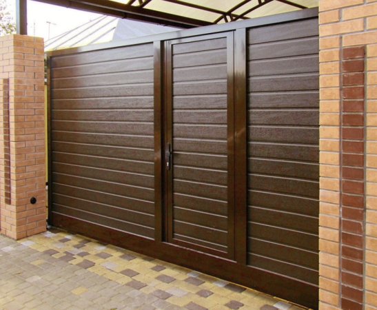 Ворота с калиткой в Ахтырске