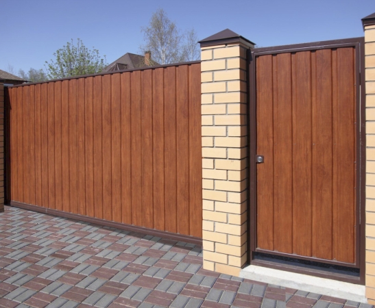 Ворота из металлического сайдинга в Ахтырске